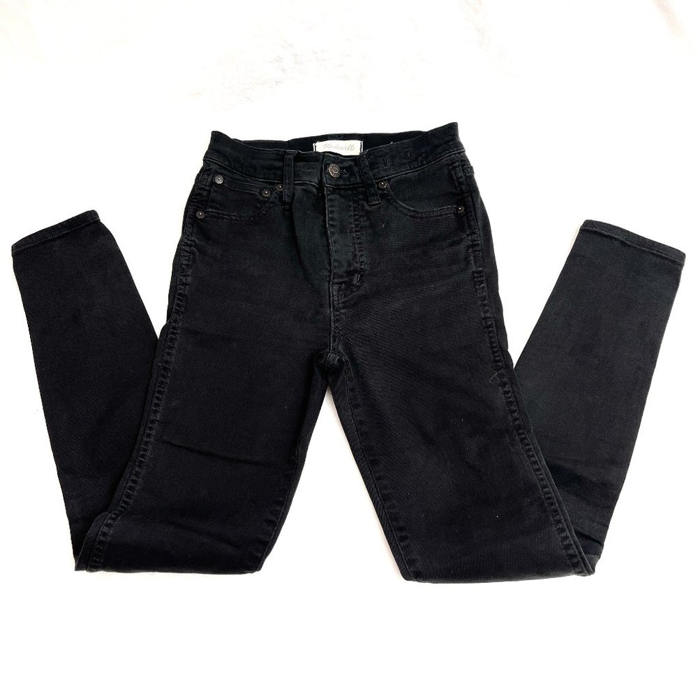 Madewell high rise skini skini black jeans 25 - Picture 1 of 11